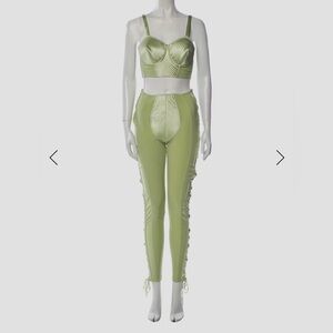 Jean Paul Gaultier Light Green Leggings